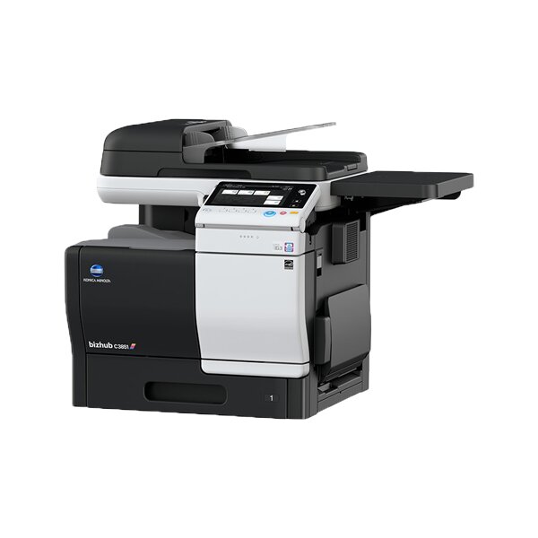 Konica Minolta bizhub C3851 Multifunktionsdrucker 22.038 Blatt gedruckt Faxkarte Trommel Sw NEU