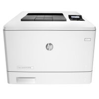 HP Color LaserJet Pro M452nw Farblaserdrucker 5 Blatt gedruckt Alle Toner NEU